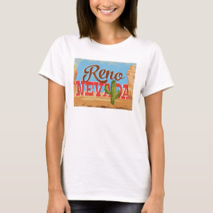 レノネバダの漫画の砂漠のヴィンテージ旅行 Tシャツ