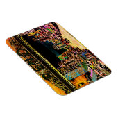 レノネバダカラフルヴィンテージ水彩画 マグネット (右側)