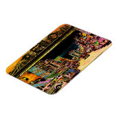 レノネバダカラフルヴィンテージ水彩画 マグネット (左側)