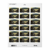 レノネバダカラフルヴィンテージ水彩画 ラベル (フルシート)