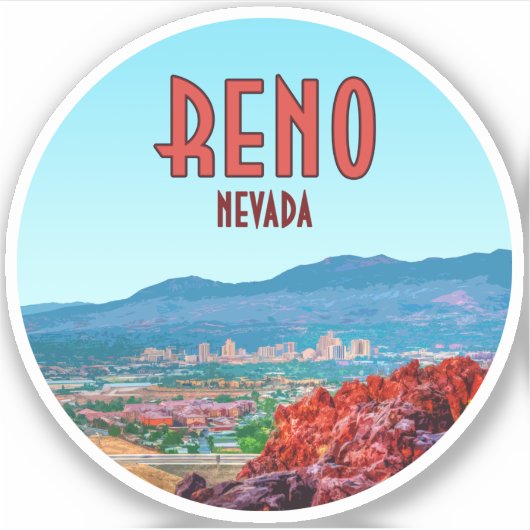 レノネバダダウンタウンヴィンテージ シール (正面)