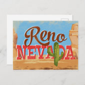 レノネバダマンガートラザートヴィンテージ旅行 ポストカード (正面/裏面)