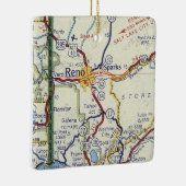 レノネバダヴィンテージの地図 セラミックオーナメント (右)