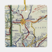 レノネバダヴィンテージの地図 セラミックオーナメント (正面)
