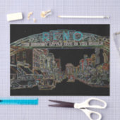 レノネバダヴィンテージカラフルネオンアート 薄葉紙 (クラフト)