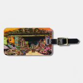 レノネバダヴィンテージカラフル水彩画 ラゲッジタグ (正面横)