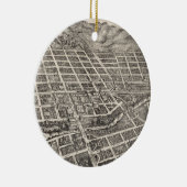 レノネバダ(1907年)のヴィンテージの絵解き地図 セラミックオーナメント (右)