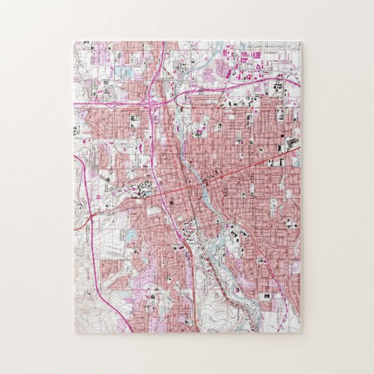 レノネバダ(1967年)のヴィンテージの地図 ジグソーパズル (縦)