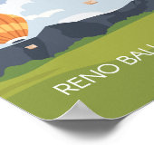 レノバルーンレースネバダトラベルプレイスイラストレーション ポスター (角)