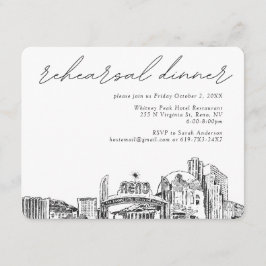 レノリハーサル結婚ディナーのエンクロージャカード エンクロージャーカード