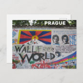レノンウォールプラハチェコ共和国旅行 ポストカード (正面/裏面)