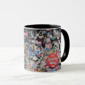 レノン・ウォール写真 マグカップ (正面右)