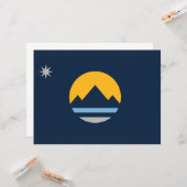 レノ国旗（ネバダ市） カード (正面/裏面インサイチュ)