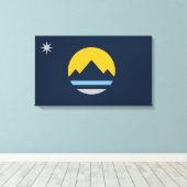 レノ国旗（ネバダ市） キャンバスプリント (インサイチュ (ウッドフロア))