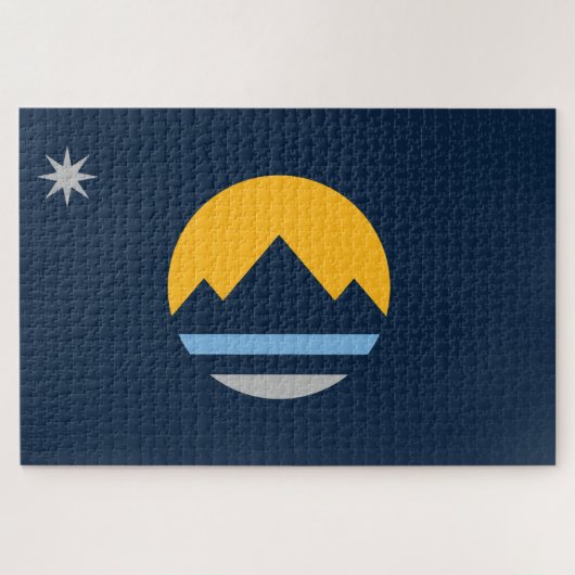 レノ国旗（ネバダ市） ジグソーパズル (横)