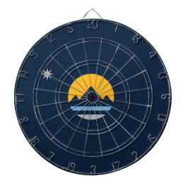 レノ国旗(ネバダ市) ダーツボード