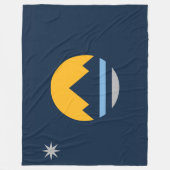 レノ国旗（ネバダ市） フリースブランケット (正面)