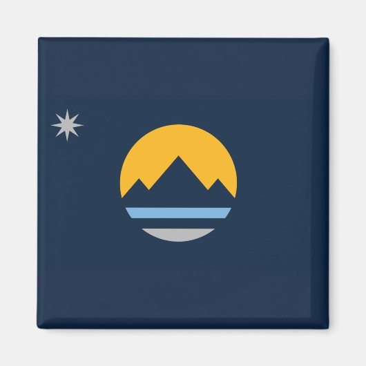 レノ国旗(ネバダ市) マグネット (正面)