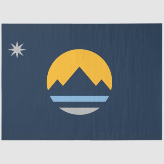 レノ国旗（ネバダ市） 薄葉紙 (正面)