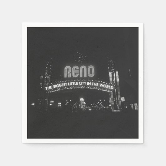 レノ市 スタンダードカクテルナプキン (正面)