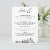 レノ結婚の小さな垂直詳細 エンクロージャーカード (スタンド正面)