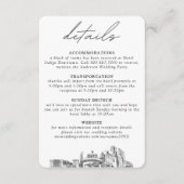 レノ結婚の小さな垂直詳細 エンクロージャーカード (正面)