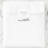 レノ結婚式の引き出物サンキュー スクエアシール (バッグ)