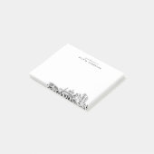 レノ・スカイラインのデスクからパーソナライズされた ポストイット (アングル)