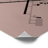 レハイバレー空港(ABE)の図ポスター ポスター (角)