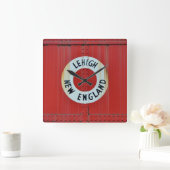 レハイ&ニューイングランド鉄道583ボクスカールカボース スクエア壁時計 (ホーム)