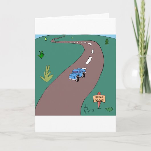 レハブあいさつカード サンキューカード (正面)