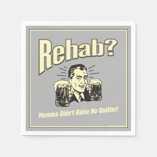 レハブ：ママはキラキラを育てなかった スタンダードカクテルナプキン (正面)