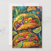 「レハーサル・ディナーのお話はタコから」フィエスタ 招待状 (裏面)