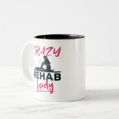 レハ熱狂するブレディフィジカルセラピーセラピスト ツートーンマグカップ (正面左)