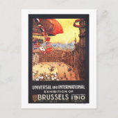 レバディ飛行船と世界の国旗の展示会 ポストカード (正面)