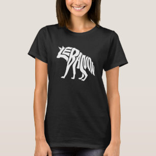 レバノストライプのンハイエナ語クール動物 Tシャツ