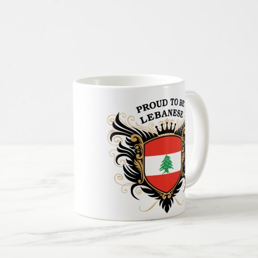 レバノンがあること誇りを持った コーヒーマグカップ (正面右)