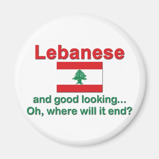 レバノンと見栄えのよい マグネット (正面)