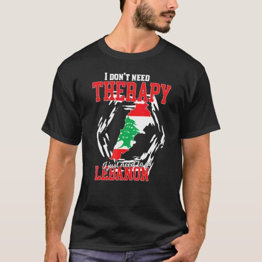 レバノンに行く必要がある Tシャツ (正面)