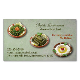 レバノンのアラビア料理 マグネット名刺