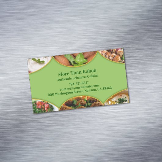 レバノンのアラビア料理 マグネット名刺 (インサイチュ)