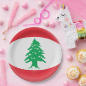 レバノンのレバノン人の旗 ペーパープレート (パーティー)