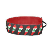 レバノンの国旗を持った地図 アスレチックヘッドバンド (右)