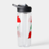 レバノンの国旗を持った地図 ウォーターボトル (右面)