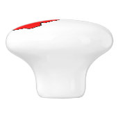 レバノンの国旗を持った地図 セラミックノブ (側面)