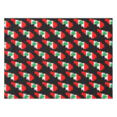 レバノンの国旗を持った地図 テーブルクロス (正面(横))