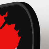 レバノンの国旗を持った地図 ピックルボールラケット (左詳細)