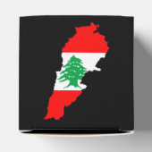 レバノンの国旗を持った地図 フェイバーボックス (上部)