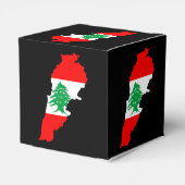 レバノンの国旗を持った地図 フェイバーボックス (裏面サイド)