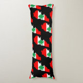 レバノンの国旗を持った地図 ボディピロー (正面縦)